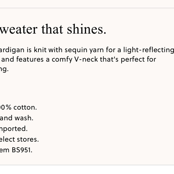 JCrew Sequin V-neck cardigan sweater. Size Small - Picture 3 of 8